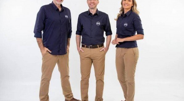 Mauro Beting, Tiago Leifert e Nadine Basttos