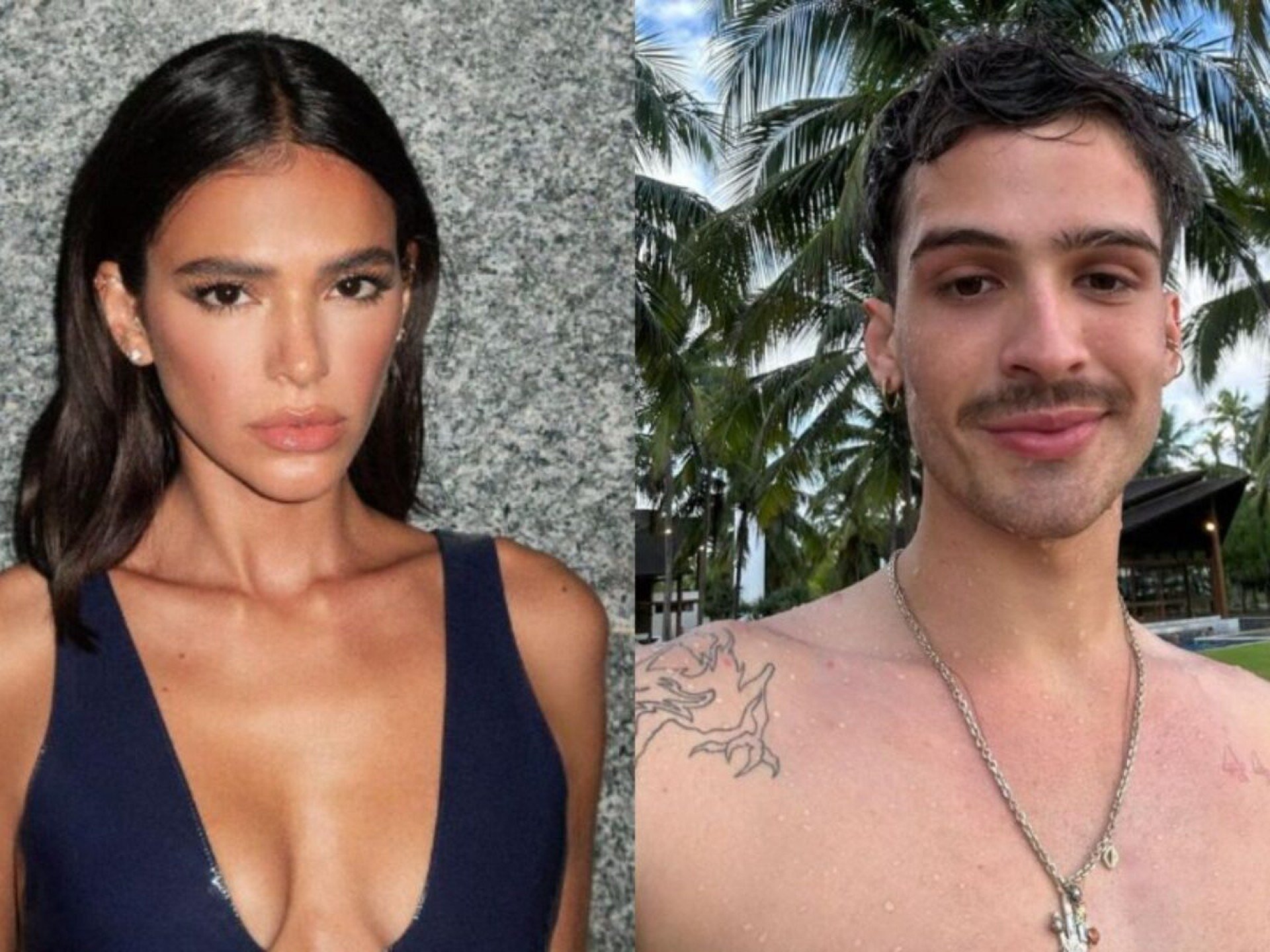 Com sandália arrebentada, Marquezine deixa festa com João Guilherme