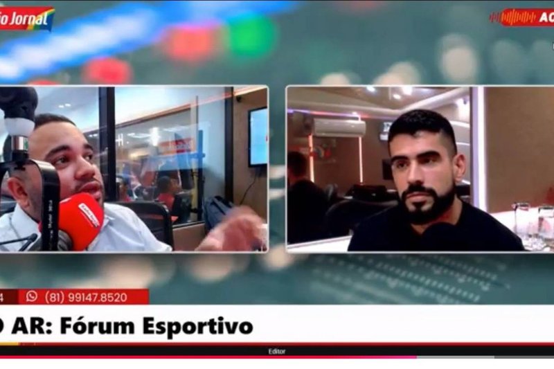 Zé Roberto, atacante do Sport, em entrevista ao Fórum Esportivo, da Rádio Jornal