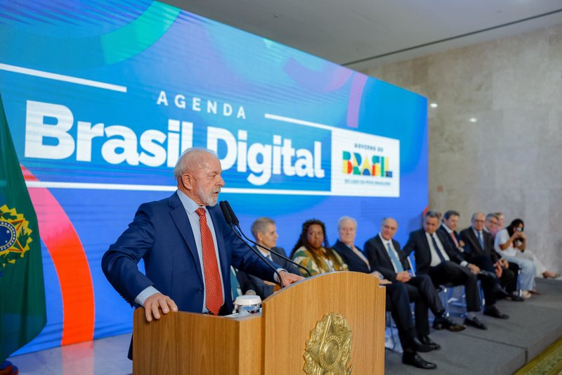 Presidente da República, Luiz Inácio Lula da Silva, durante cerimônia de sanção do Projeto de Lei n° 2628/2022, que institui o Estatuto da Criança e do Adolescente Digital