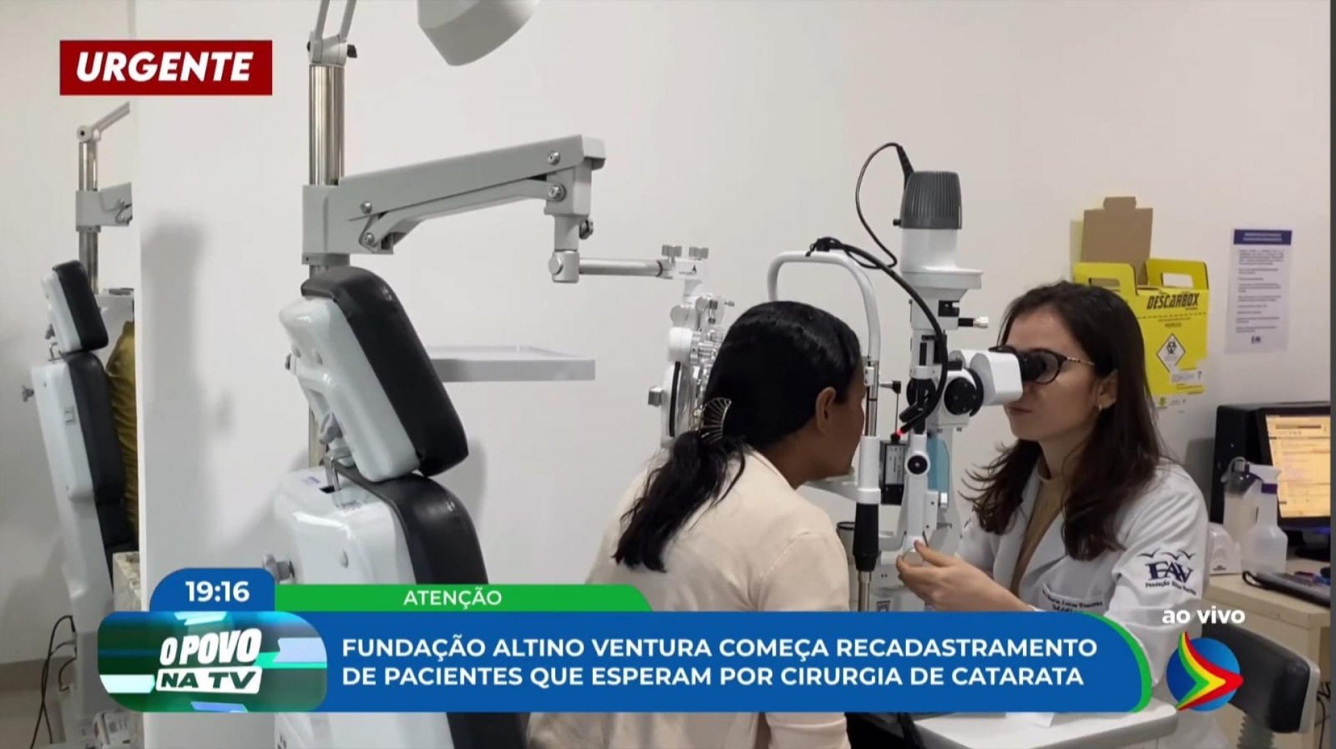 Fundação Altino Ventura começa recadastramento de pacientes que aguardam cirurgia de catarata