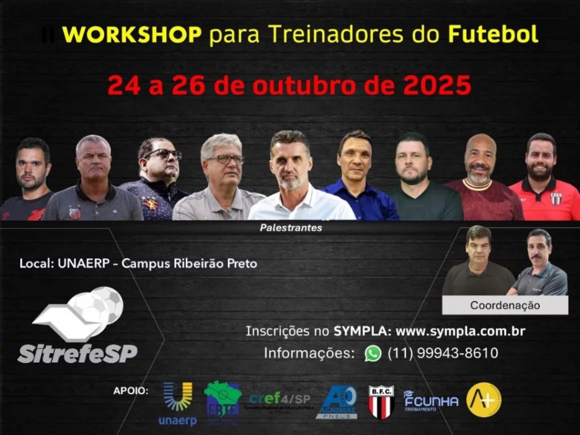 Moacir Júnior é embaixador do Workshop do Sitrefesp em Ribeirão Preto