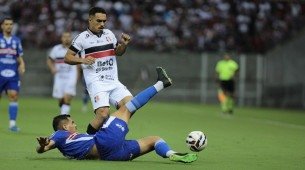 Imagem da partida entre Santa Cruz e Maranhão, pela Série D