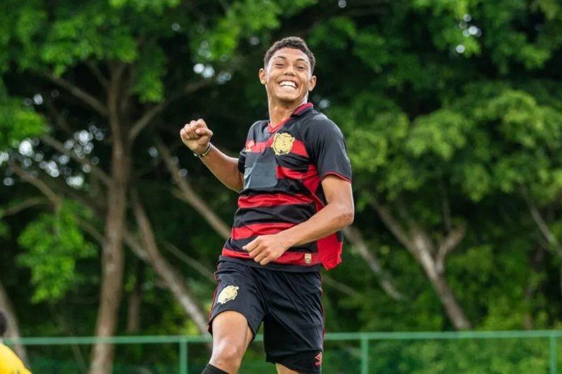 Comemoração de gol do Sport sub-17