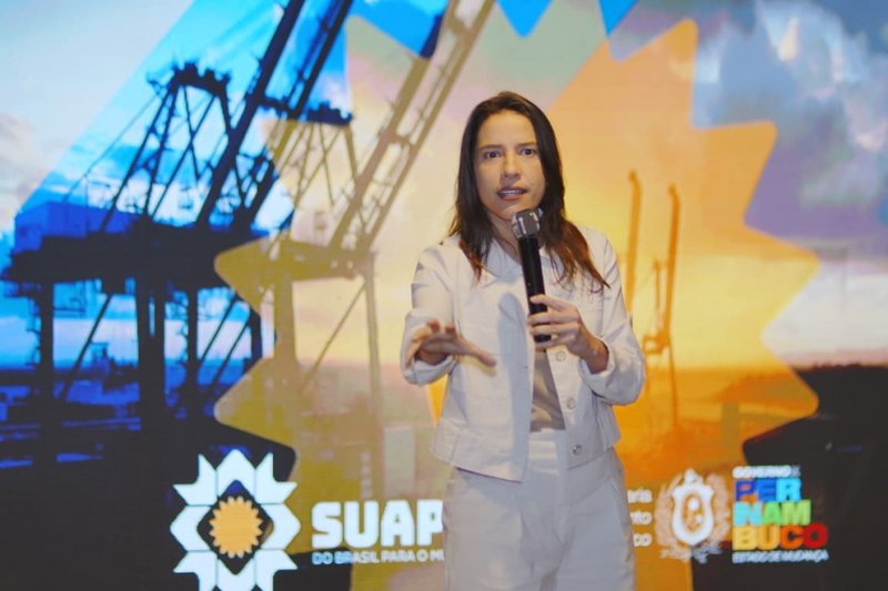 governadora Raquel Lyra apresentou os projetos no evento de  rebranding fde suape nesta segunda-feira (22), 
