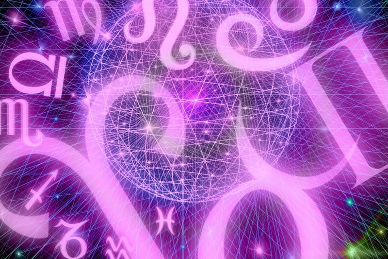 Ilustração abstrata do conceito da astrologia do Cg