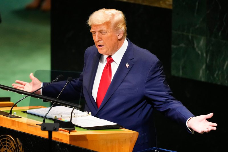 Donald Trump discursa na 80ª Assembleia Geral da ONU, em Nova York, em 2025
