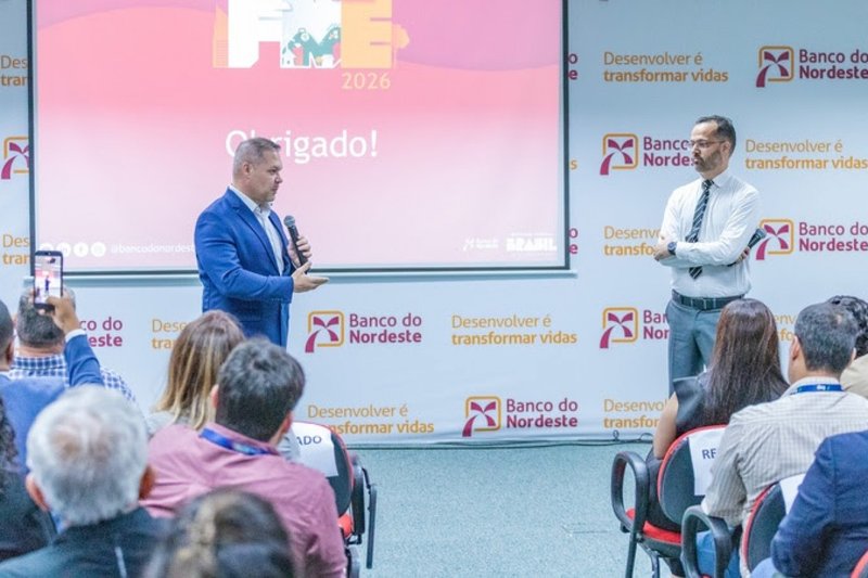 O diretor da Sudene e o superintendente do BNB em Pernambuco, Hugo Queiroz, divulgaram a programação para o estado nesta quarta-feira (24)
