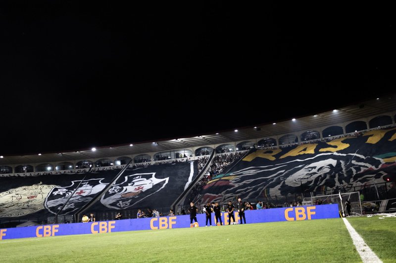 Bandeirão da torcida do Vasco em São Januário