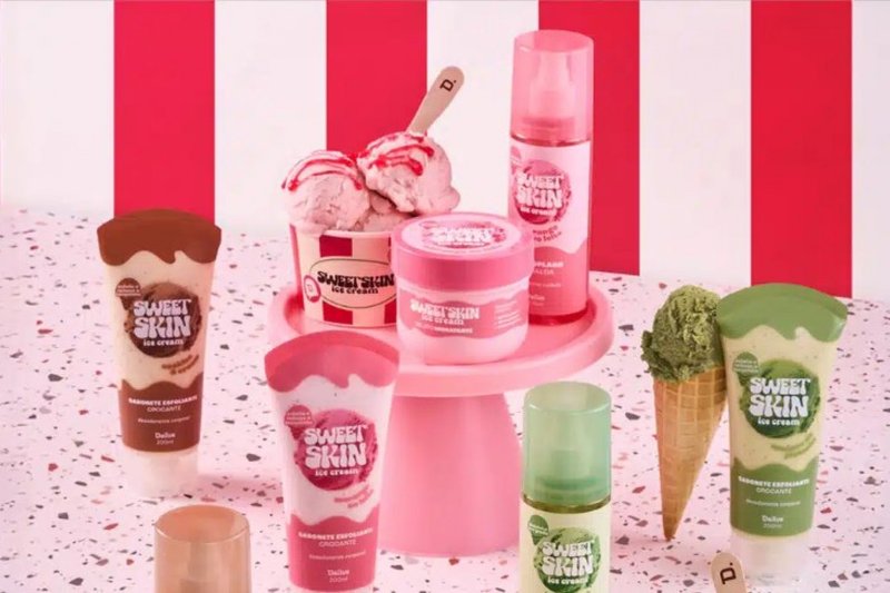 Nova linha de cuidados corporais da Dailus se inspira em gelatos italianos
