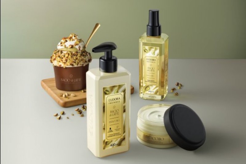 Eudora e Bacio di Latte unem beleza e sabores italianos em nova coleção limitada