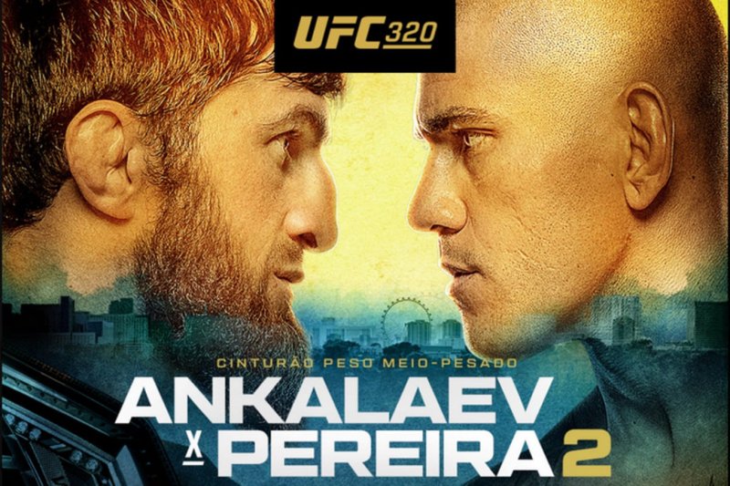Imagem do card da luta entre Ankalaev e Alex Poatan.