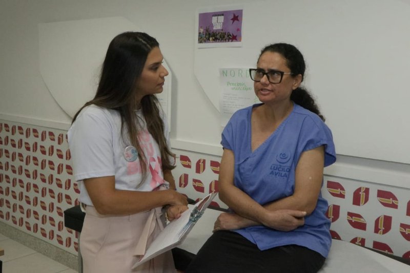 Em parceria com o Centro de Diagnóstico Lucilo Ávila, foram realizados exames clínicos e mamografias