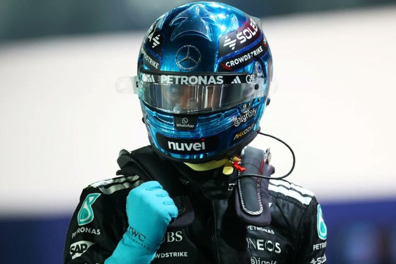 George Russell, da Mercedes, será o Pole Position do GP de Singapura de Fórmula 1 2025