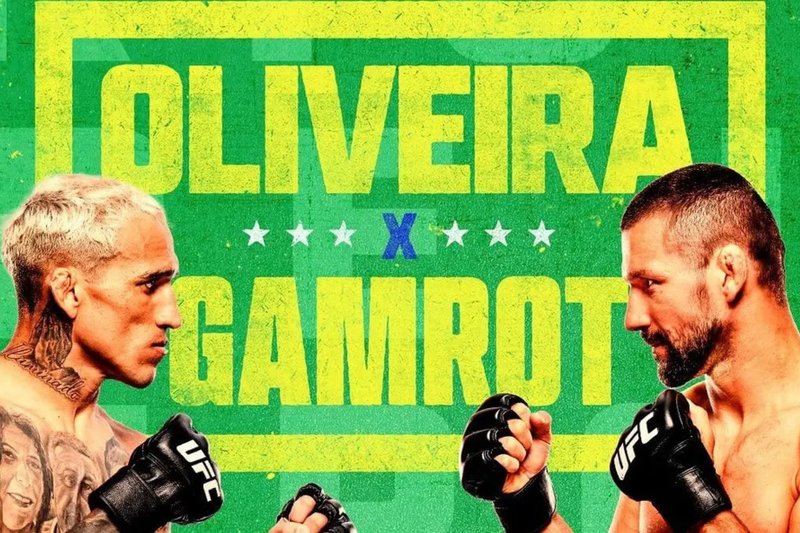 Card da luta principal do UFC Rio entre Do Bronx x Gamrot