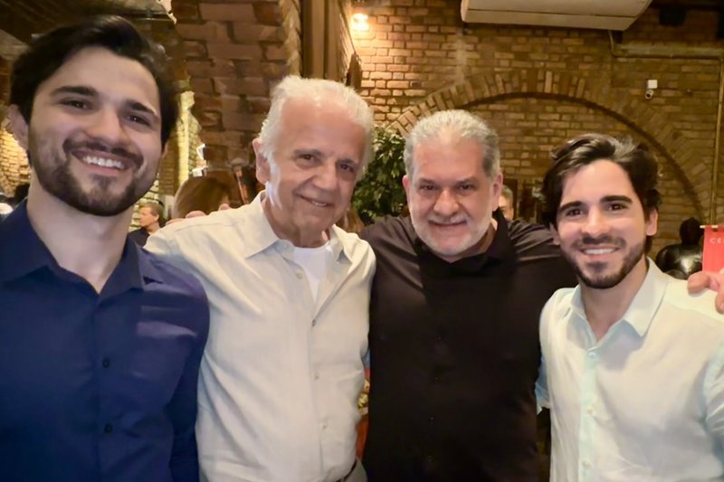 Luiz Mário Moutinho, José Múcio Monteiro, Luís Eduardo e Lucas Moutinho