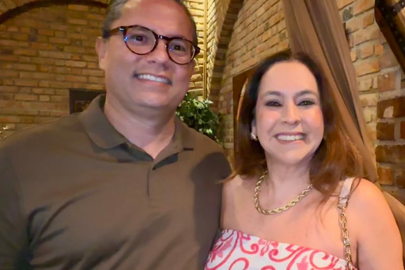 Paulo Augusto e Tainá Calado
