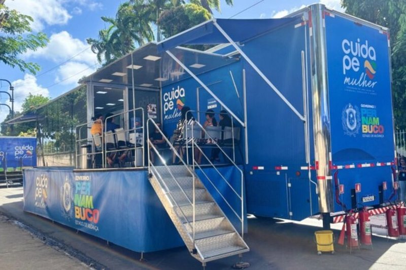 Unidades móveis da Carreta da Mulher Pernambucana reforçam o acesso a exames e consultas gratuitas no interior do Estado