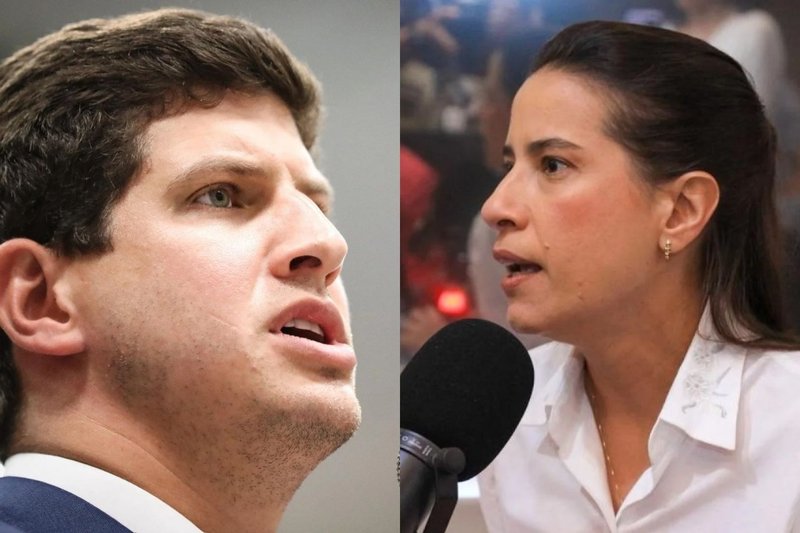 Jo&atilde;o Campos e Raquel Lyra