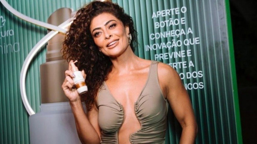 Imagem de Juliana Paes para campanha da Natura Lumina