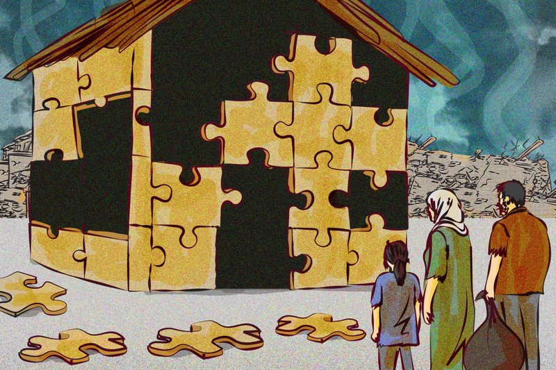 A volta pra casa dos refugiados de guerra