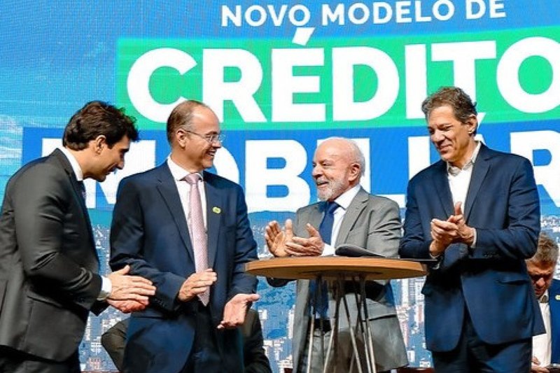 Lula da Silva, durante cerimônia de lançamento de novo modelo de crédito imobiliário.