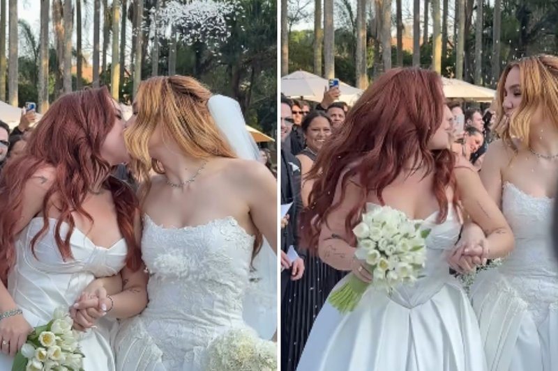 Mari Fernandez e Júlia se casam