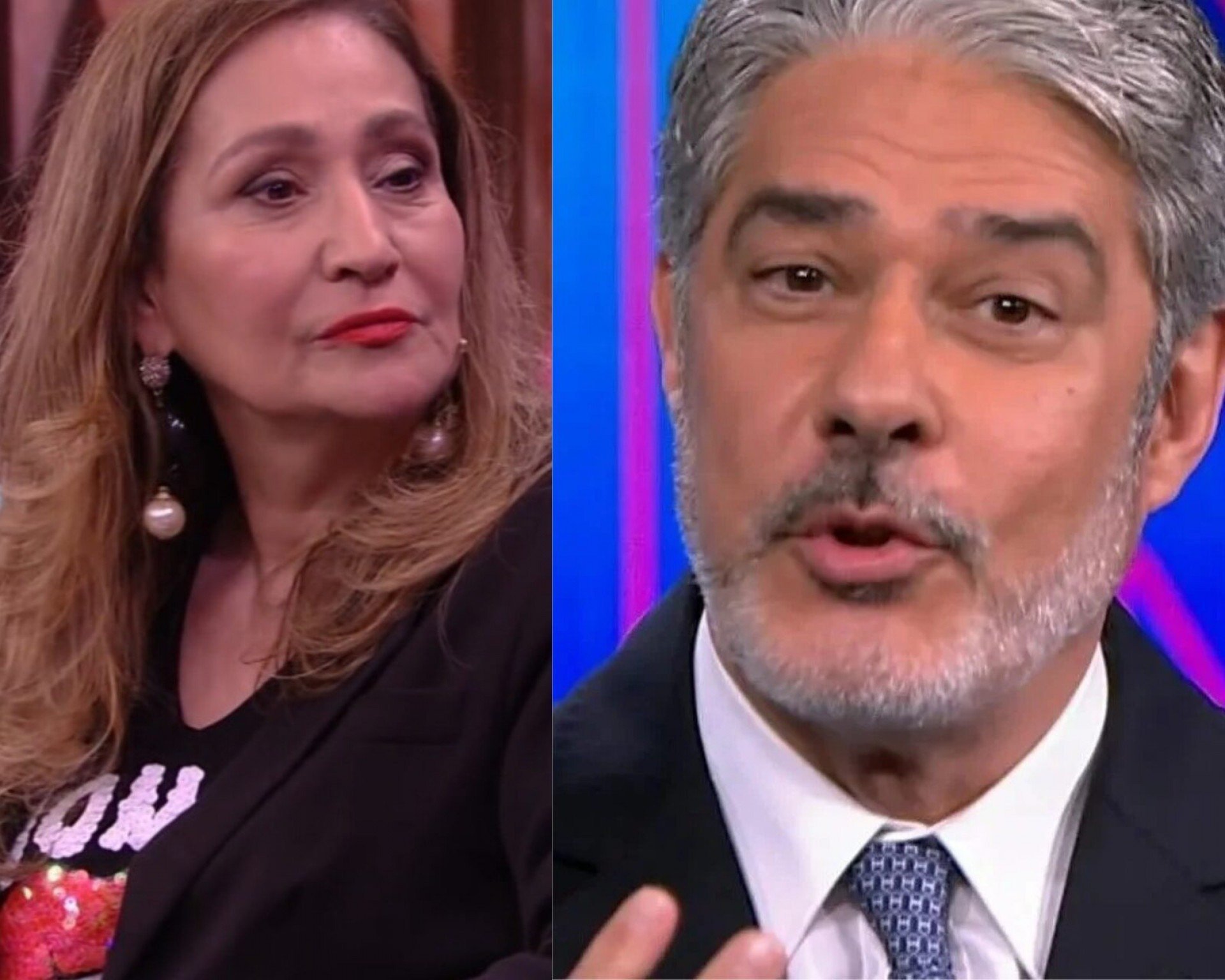 Sonia Abrão se assusta com postura de William Bonner em evento da Globo