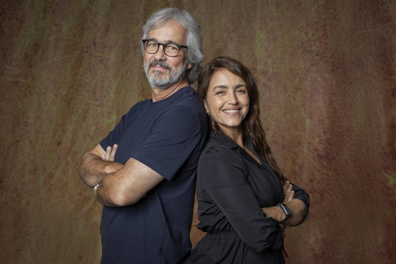 O diretor Paulo Silvestrini e a autora Manuela Dias