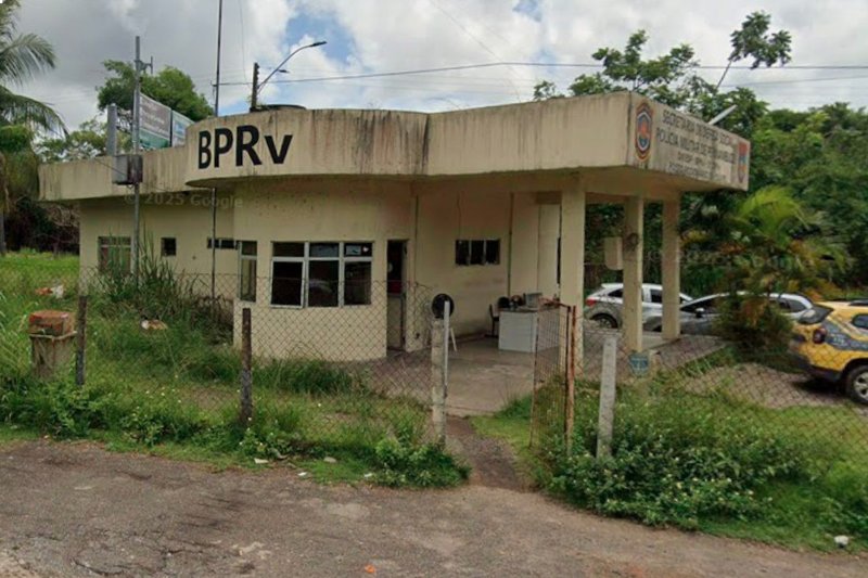 Posto do Batalhão de Polícia Rodoviária (BPRv), onde uma mulher foi vítima de estupro 