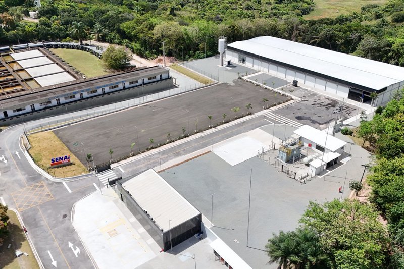 Vista aérea do Senai Park, no Complexo Industrial Portuário de Suape