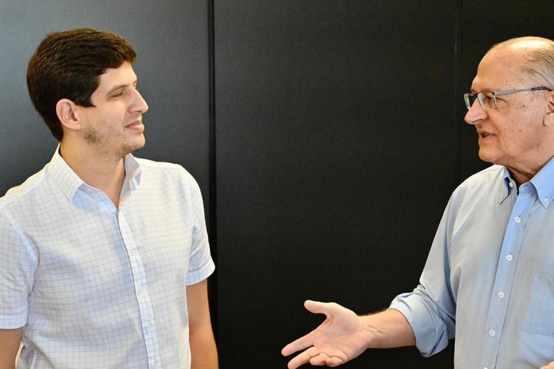 Prefeito do Recife, João Campos (PSB), e o vice-presidente Geraldo Alckmin (PSB)