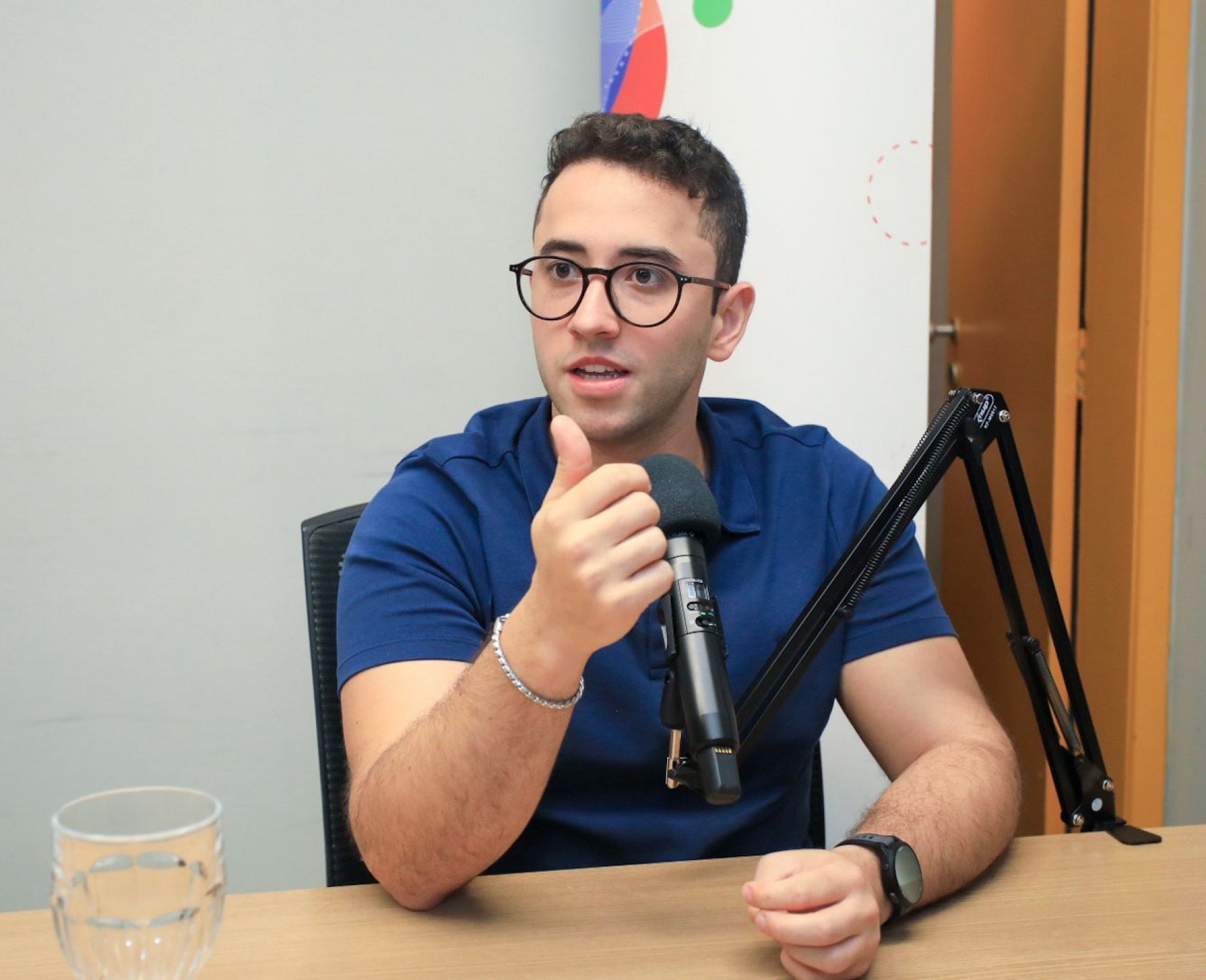 Vereador Thiago Medina participou do videocast Cena Política, do JC Play ARTUR BORBA / JC IMAGEM