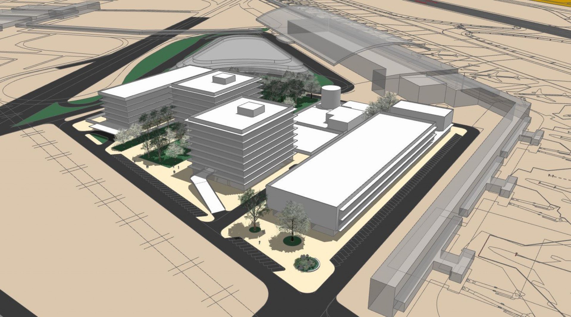Plano de Desenvolvimento Imobiliário traz um conceito de inovação urbana para áreas subutilizadas e não operacionais do aeroporto RENATA DIVULGAÇÃO
