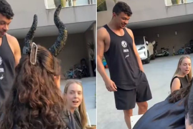 Tata Estaniecki e Júlio Cocielo são vistos juntos após fim do casamento