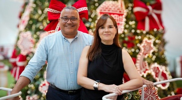 O superintendente do RioMar, Henrique Medeiros, e a diretora de Marketing, Denielly Halisnki