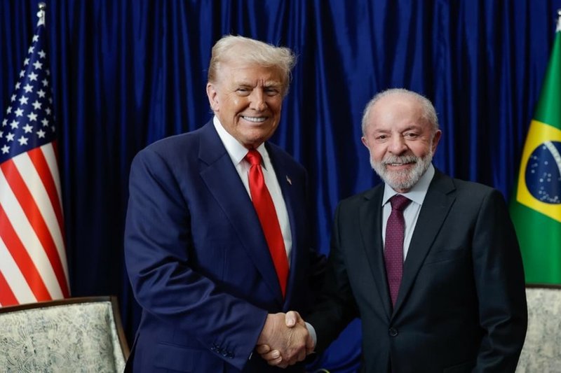 Donald Trump e Luiz Inácio Lula da Silva