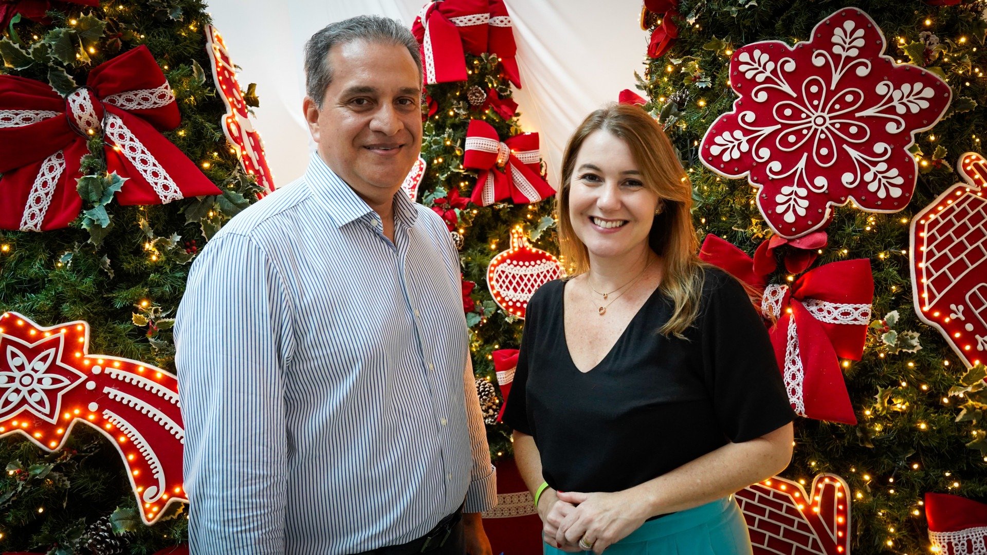Inês Calado e Rodrigo Barros  Arnaldo Carvalho/Especial para o RioMar Recife