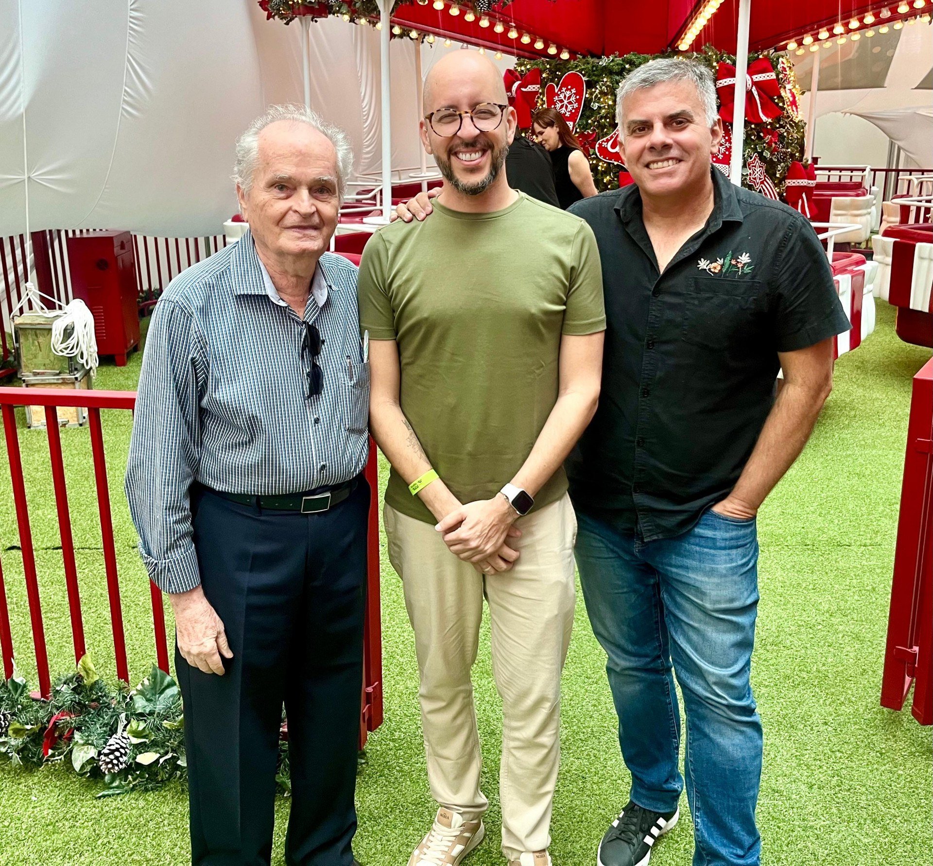 Gustavo Belarmino, Fernando Machado e Cleodon Coelho Lara Calábria/JC