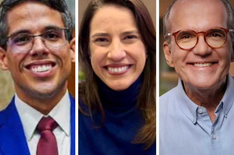 O deputado estadual Jarbas Filho,a governadora Raquel Lyra e o senador Fernando Dueire