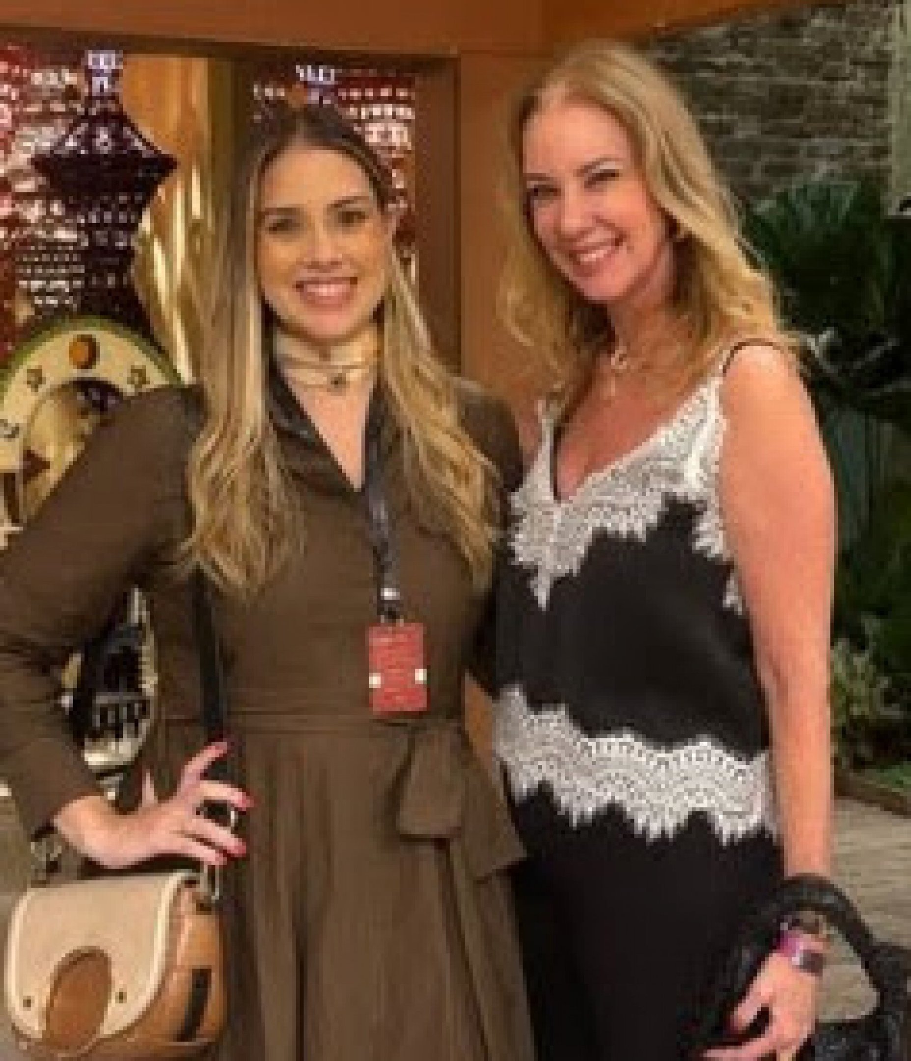 Gabi Maranhão e Sophia Lins, durante evento de arte e decoração    Arquivo Pessoal