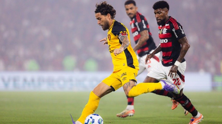 Lance do jogo entre Flamengo x Sport pela 31ª rodada do Brasileirão