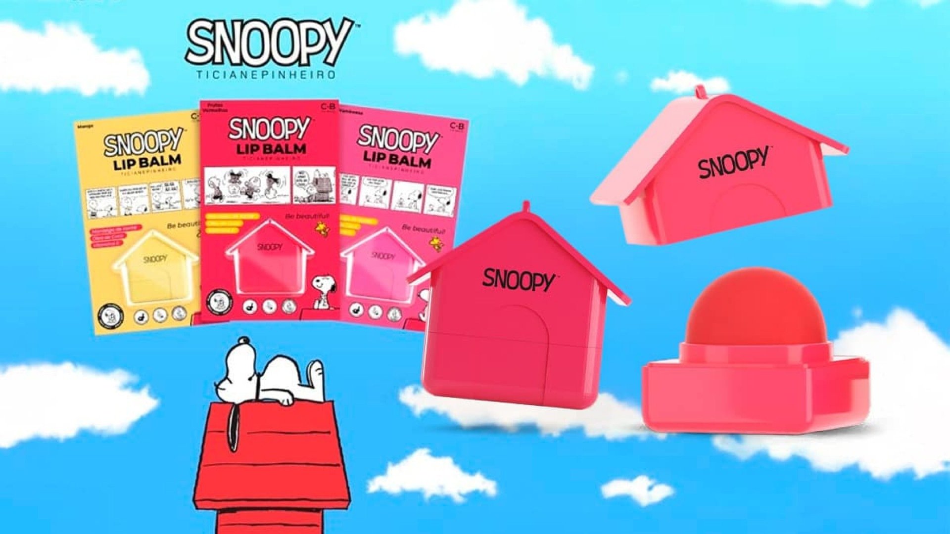 Ticiane Pinheiro e Cia Beauty lançam lip balm colecionável inspirado na casinha do Snoopy