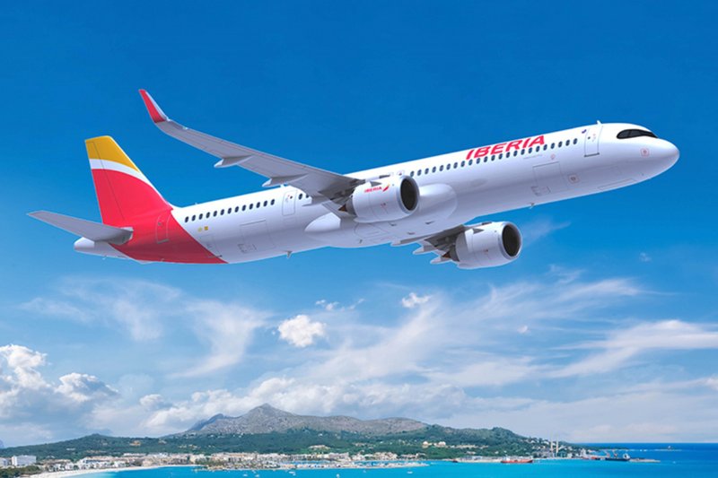 Modelo da aeronave Airbus A321XLR para os voos Recife-Madri