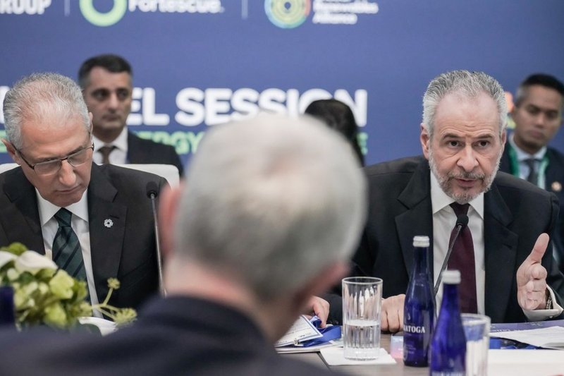 Os presidentes Mukhtar Babayev e André Corrêa do Lago