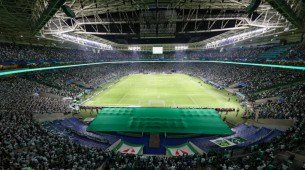 Torcida do Palmeiras no Allianz Parque lotado pela Libertadores