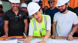 Governadora Raquel Lyra anunciou, neste domingo (9), que o Aeroporto de Fernando de Noronha ser&aacute; entregue em maio de 2026; obra estava prevista inicialmente para setembro do mesmo ano