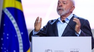 Luiz In&aacute;cio Lula da Silva durante abertura da COP30, em Bel&eacute;m