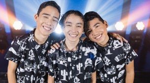 Gleydson, Yvison e Lohan, do Trimanos Brasil