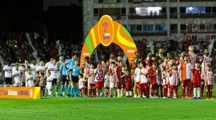 Imagem do confronto entre Náutico e São Paulo pela Copa do Brasil deste ano de 2025